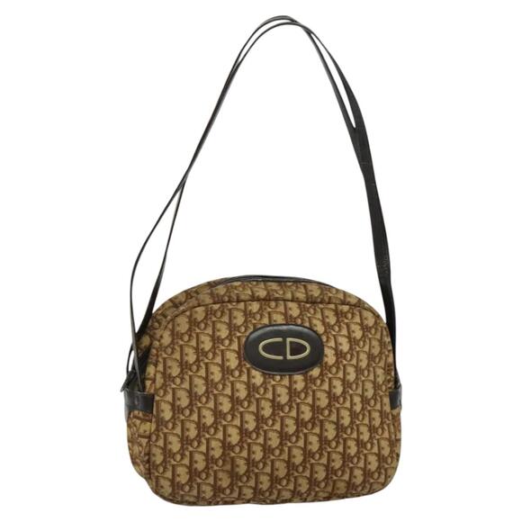 DIOR Trotter Canvas Shoulder Bag Brown - Picture 1 of 16